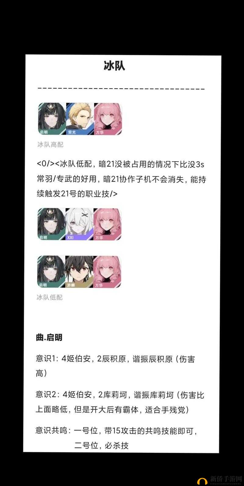 战双帕弥什：尼尔队阵容及意识搭配攻略——打造最强战斗团队