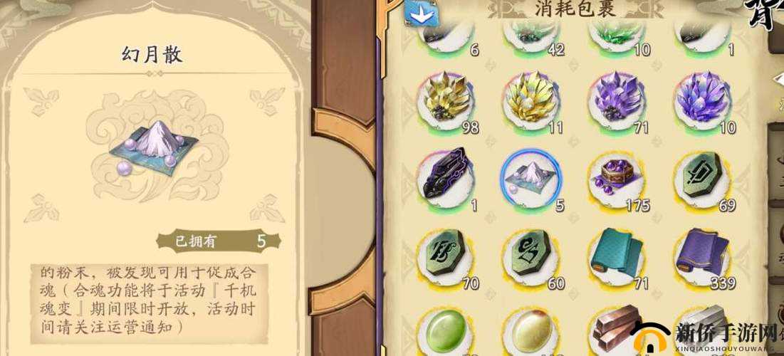 天地劫：幻月散的奥秘用途全解析