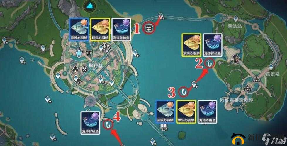 原神探索秘境：黄金鲈鱼的水域寻踪技巧