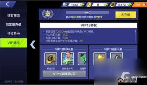 全民冠军足球VIP10要多少钱？价格表引人深思