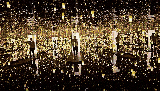 镜子中我们的结合处发出：神秘的光影交错