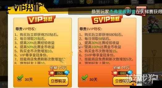 街篮手游 VIP 价格全解析及实用充值建议详细汇总