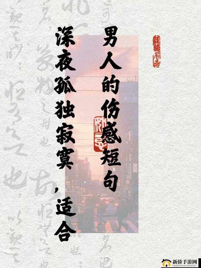 适合男人深夜孤独寂寞的句子有哪些：汇总