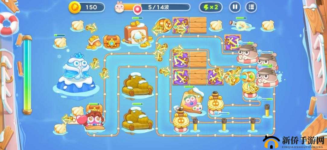 保卫萝卜4阿波尼克号52关攻略：满星通关技巧