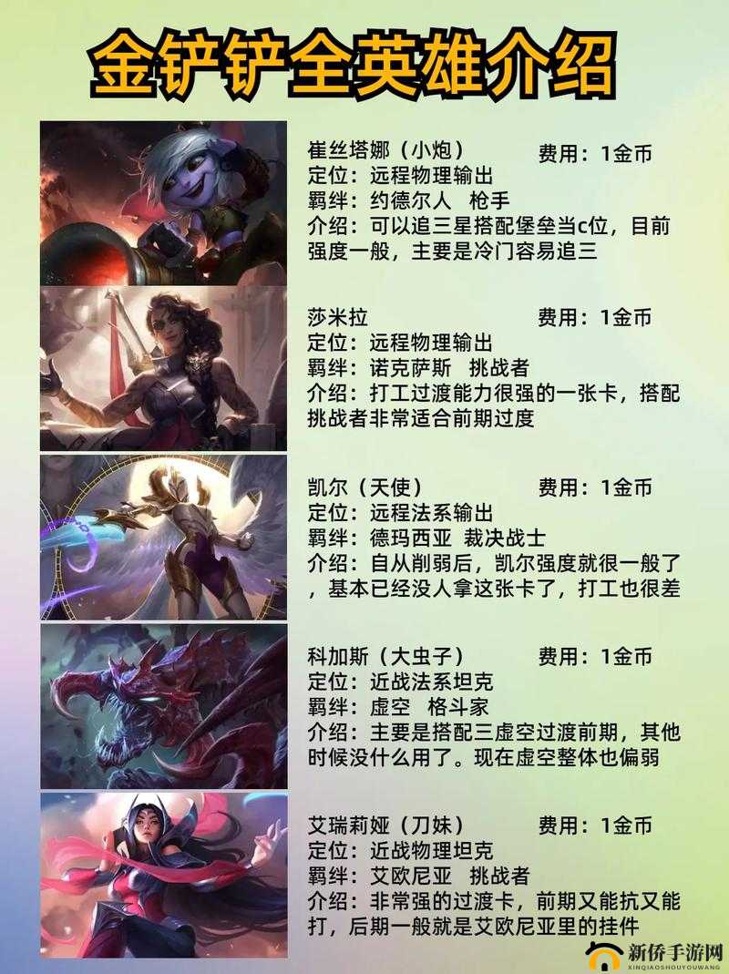 《金铲铲之战》巨龙之巢版本布隆：英雄介绍