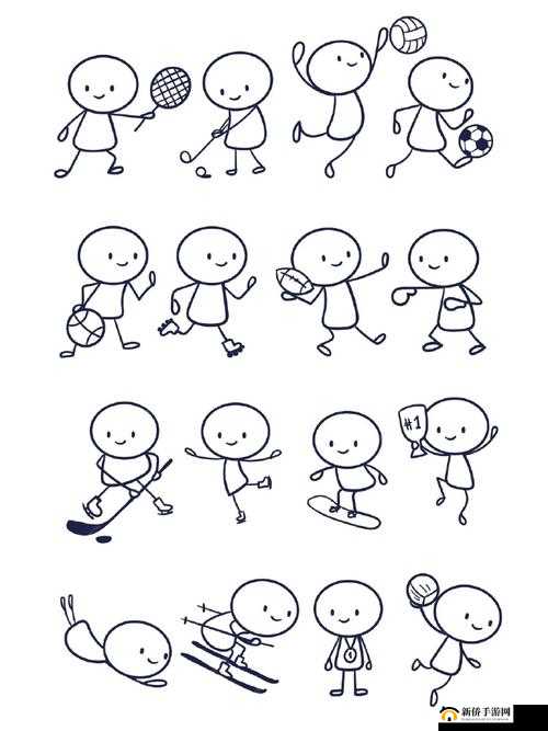 108 个姿势小人图简笔画：创意姿势的无限可能
