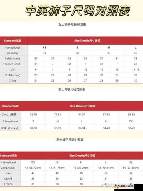 亚洲尺码欧洲尺码品牌好：亚洲尺码与欧洲尺码对比