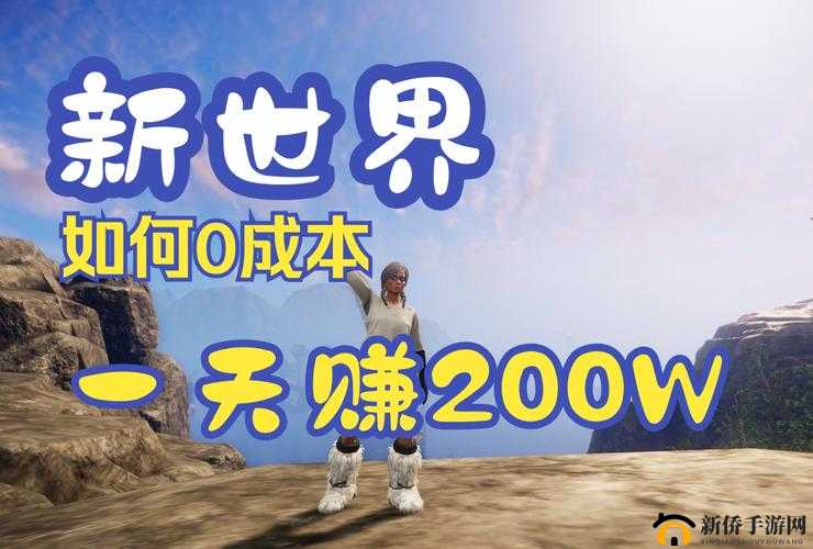 新世界：赚钱赚金币秘籍，分享实用的赚钱方法
