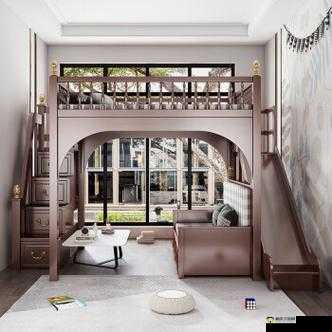 美式交错式上下床设计：舒适实用之选