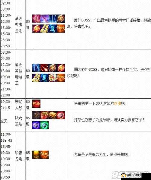 天龙部3D：每周趣味活动时间揭秘