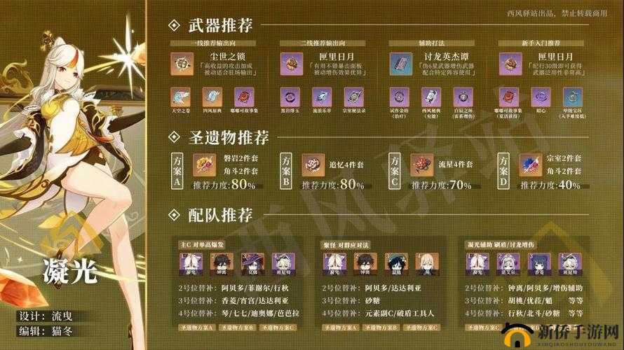 原神尘世之锁与凝光的契合度分析