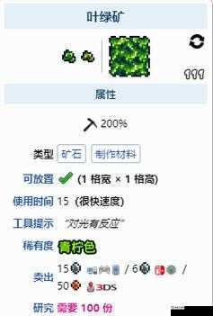 泰拉瑞亚叶绿矿挖掘攻略：挖掘地点与寻找叶绿矿指南