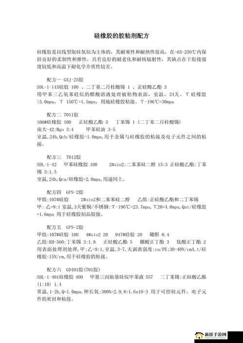 各种胶配方大全视频：涵盖全面的胶水配方秘籍