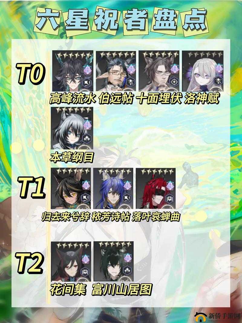 咏月风雅花间集祝者楼池角色全方位精彩介绍