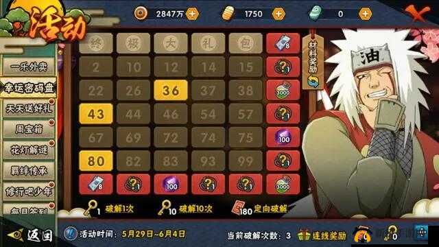 火影忍者幸运密码盘，全面解析技巧与高效玩法攻略