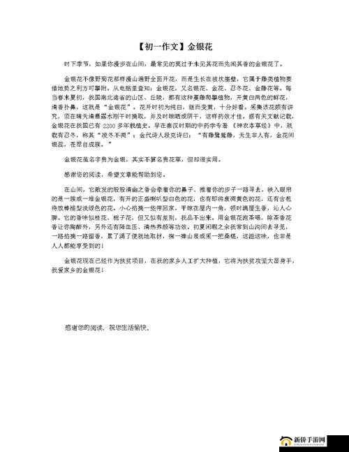 师徒 1v2 金银花：别样精彩的故事演绎