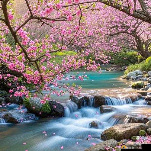 桃花洞口已是溪水潺潺：呈现自然美景的独特魅力与诗意氛围