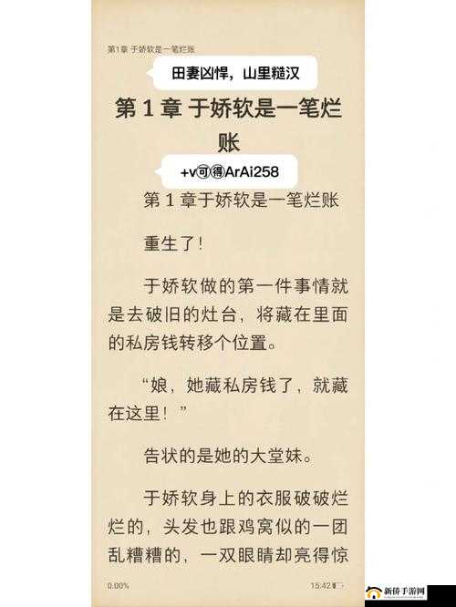 儿耕妈的田小说全文阅读：一部引人深思的作品