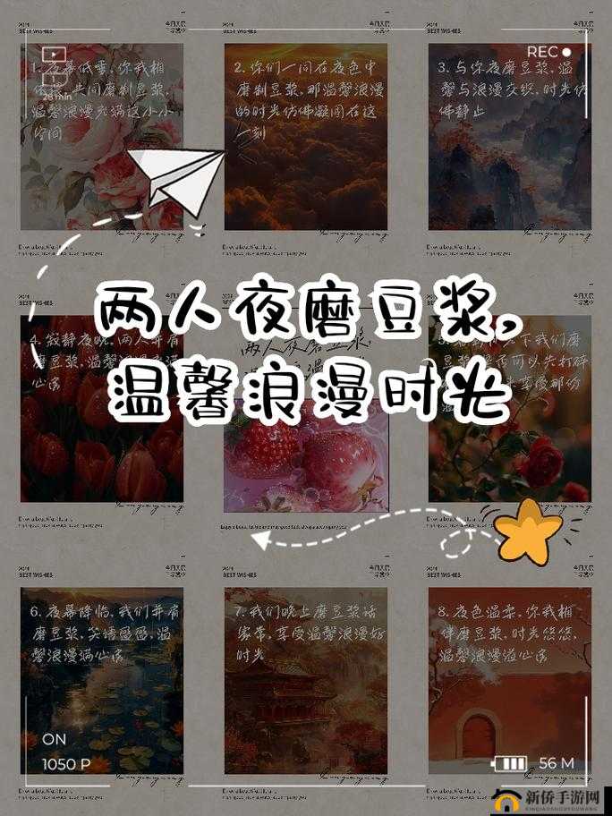 两个人夜晚温馨磨豆浆：共享美好时光与乐趣