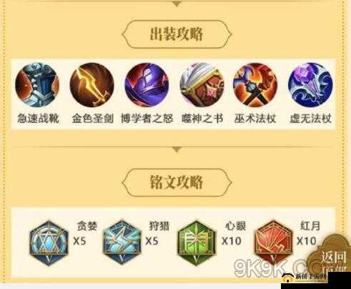 王者荣耀S25赛季艾琳最强法术装备搭配、铭文选择及资源管理攻略