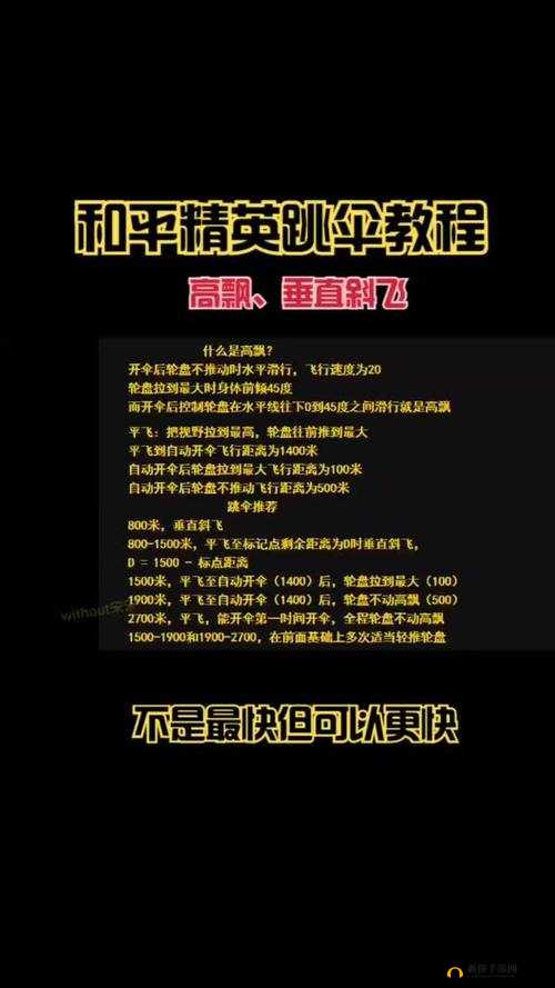 和平精英游戏攻略，掌握跳伞秘籍，实现安全且快速的降落艺术