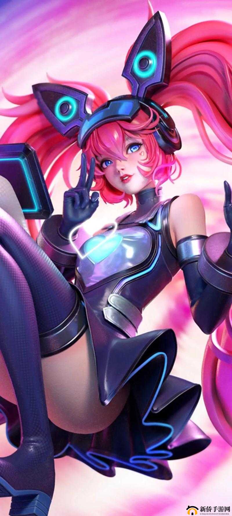 王者荣耀中安琪拉角色展现，魔法少女的炽热光辉与无限魅力