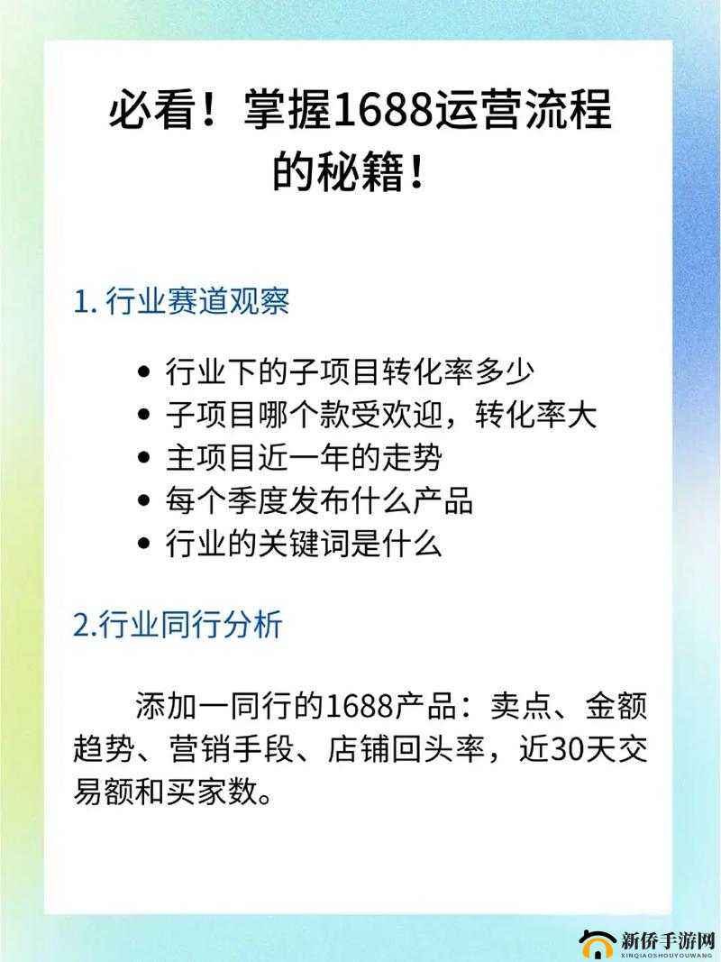 成品网站 1688 入门如何：快速掌握电商运营技巧