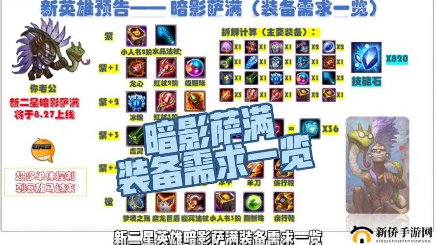 DOTA游戏中暗影萨满角色，策略布局、核心装备及玩法技巧深度剖析