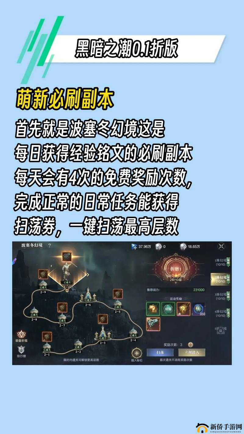 深度解析，黑暗之潮契约秘境玩法全攻略及详细信息独家分享